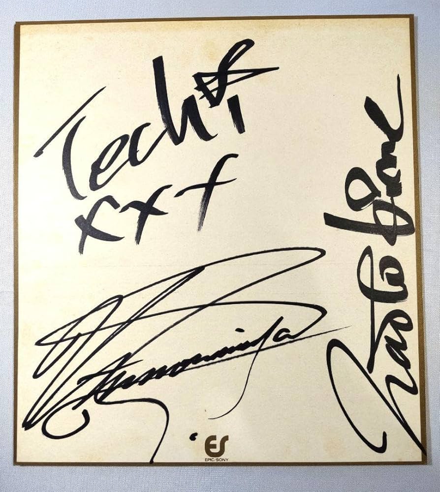 TM NETWORK 直筆サイン色紙 小室哲哉 宇都宮隆 木根尚登 ネットワーク