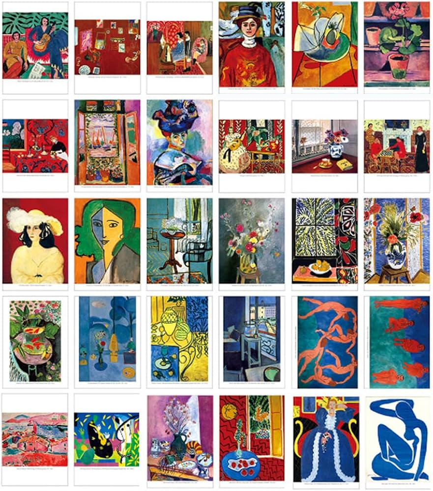 Amazon | HOSTEESSCHOICE 美しいアートポストカード 30枚セット アンリ