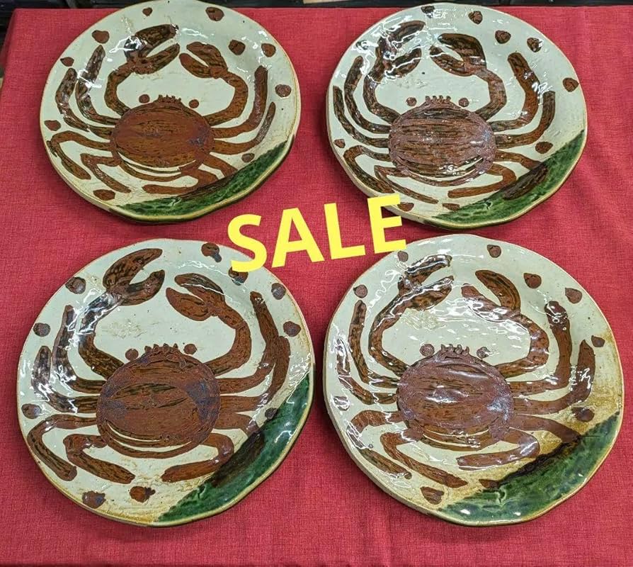 Amazon.co.jp: ?SALE? 北大路魯山人 伊万里（翔窯造）魯山人風 蟹絵皿