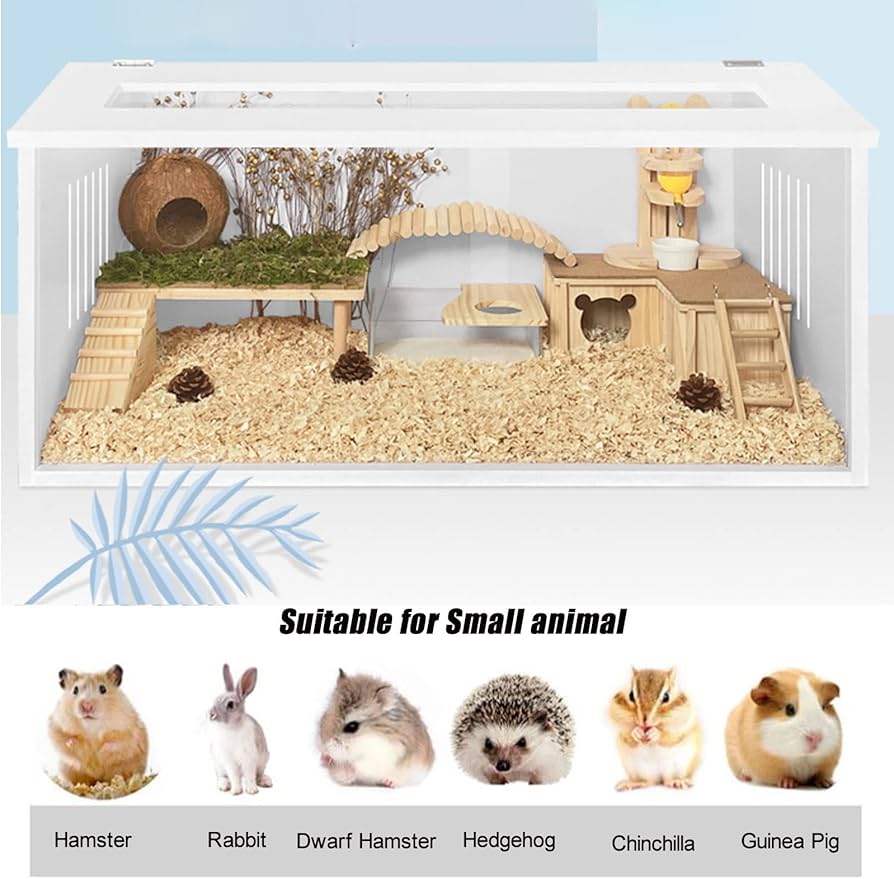 木製ケージ アクリルドア 80cm 小動物用 チンチラ ハリネズミ モルモット