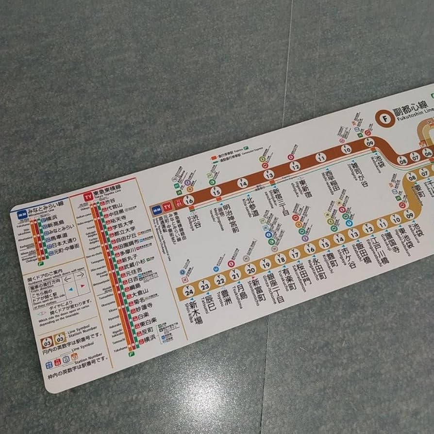 東京メトロ半蔵門線路線図シール （超激レア）希少 東京メトロ半蔵門線