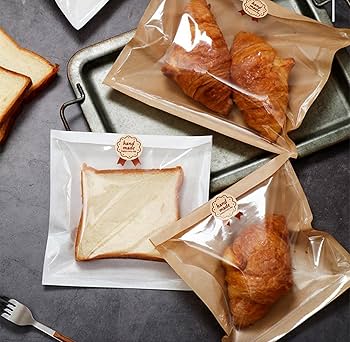 Amazon｜PpzhenN パン袋 ラッピングバッグ ビニール袋 包装 お菓子
