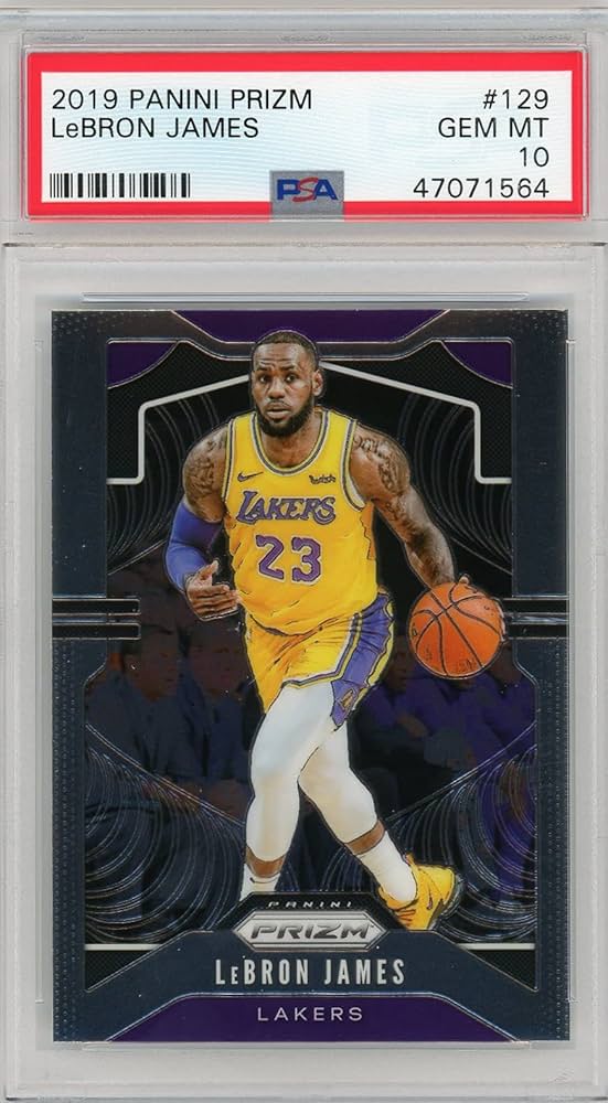 Amazon.com: LeBron James 2019 Prizm Basketball Card #129 Graded