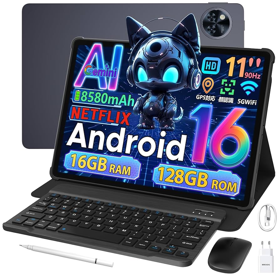 ✨Android 16 ストア AI タブレット G6+ アンドロイド 16 11インチ