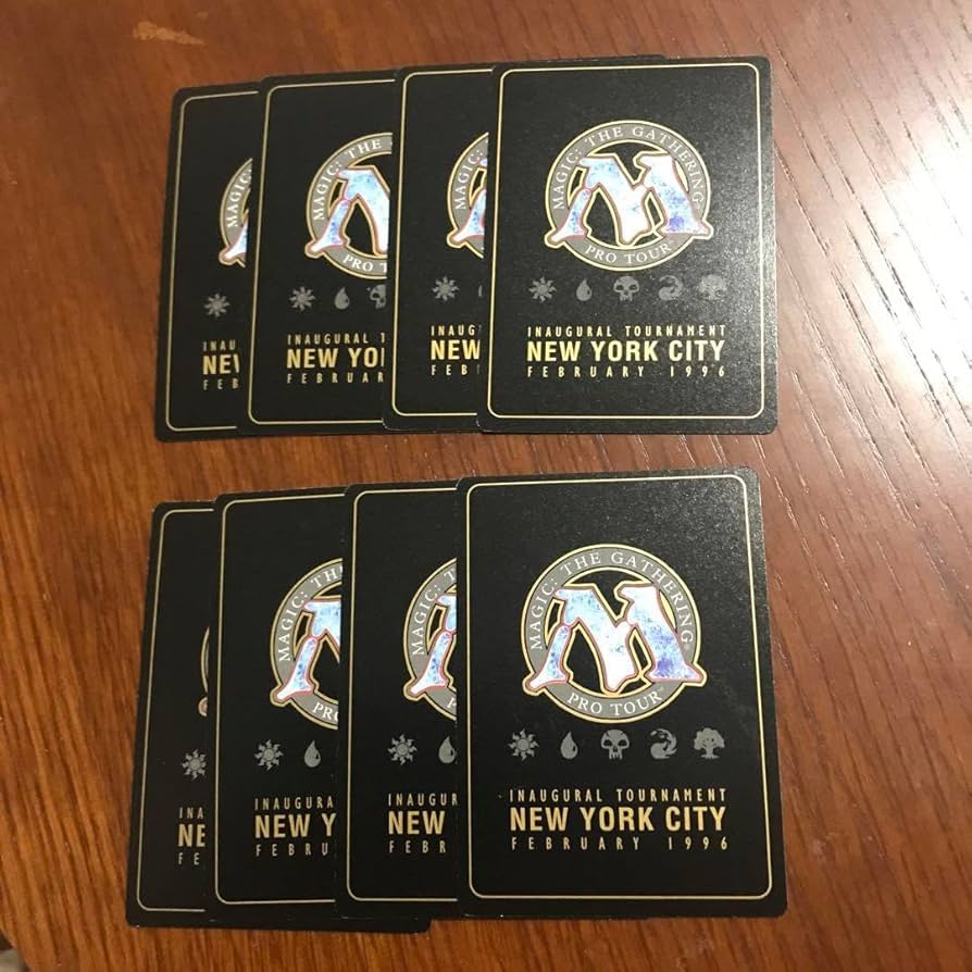 Amazon.co.jp: MTG 8まいセット ブランクカード 白紙 金枠 マジックザ