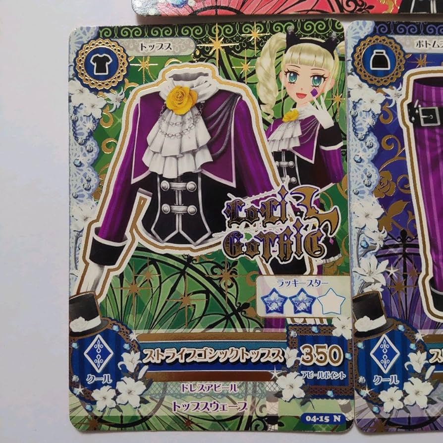 アイカツカード 3枚セット 藤堂ユリカ LoriGothic プレミアム アイカツ