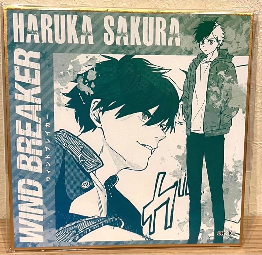 WINDBREAKER にいさとる サイン色紙 ウィンブレ 桜遥 イラスト色紙