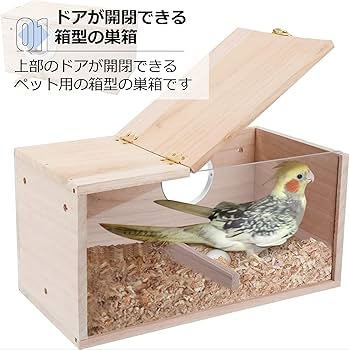 Amazon.co.jp: Asdays 巣箱 インコ 鳥の巣 繁殖ボックス 繁殖箱 鳥かご