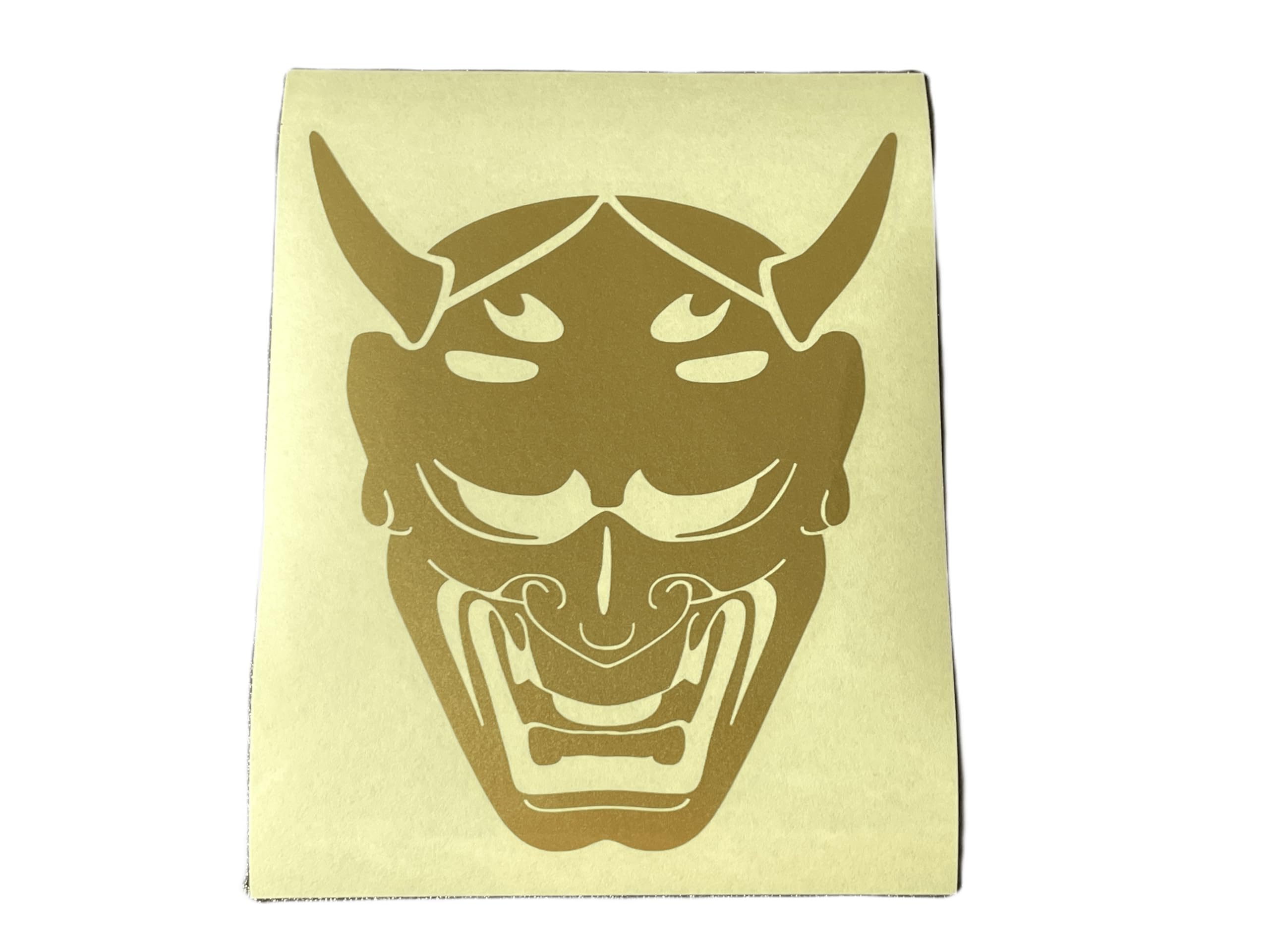 Amazon.co.jp: 【般若・能面・鬼】【10cm x 12cm・金色】【New-wagara