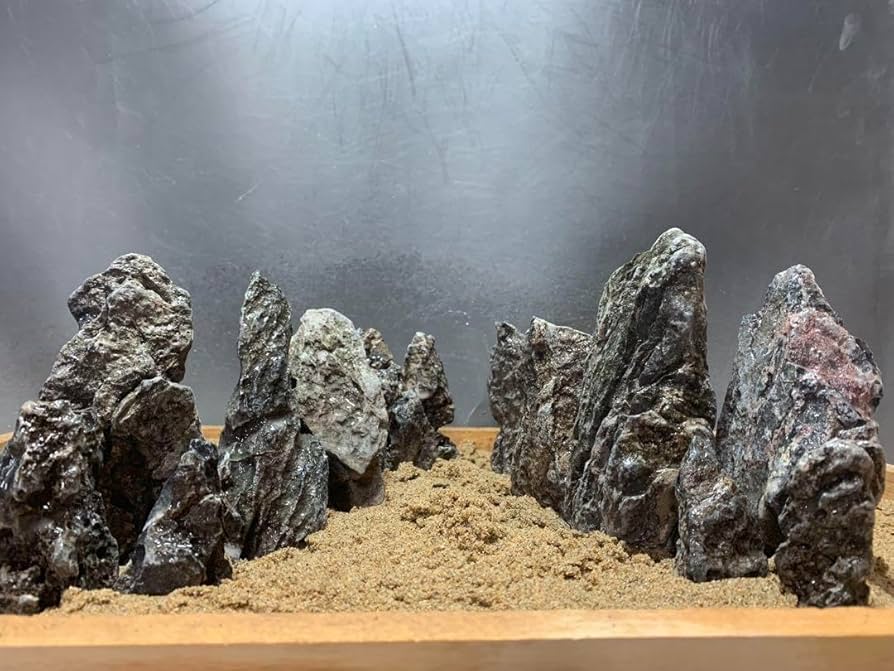 1[新品]ADA 龍王石 約4キロ 水槽 レイアウト アクアリウム 青龍石 石組