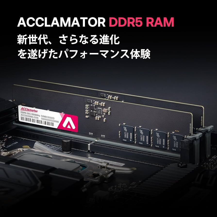 Amazon.co.jp: DDR5 32GB（16GB×2枚）4800MHz デスクトップPC用メモリ