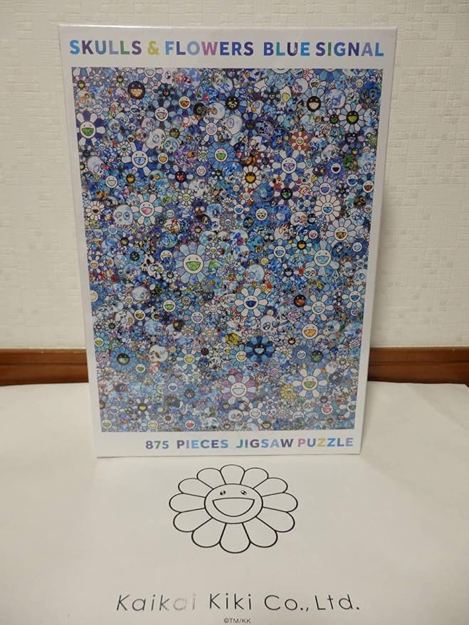 村上隆 SKULLS FLOWERS BLUE SIGNAL 875ピース 4個 村上隆 SKULLS
