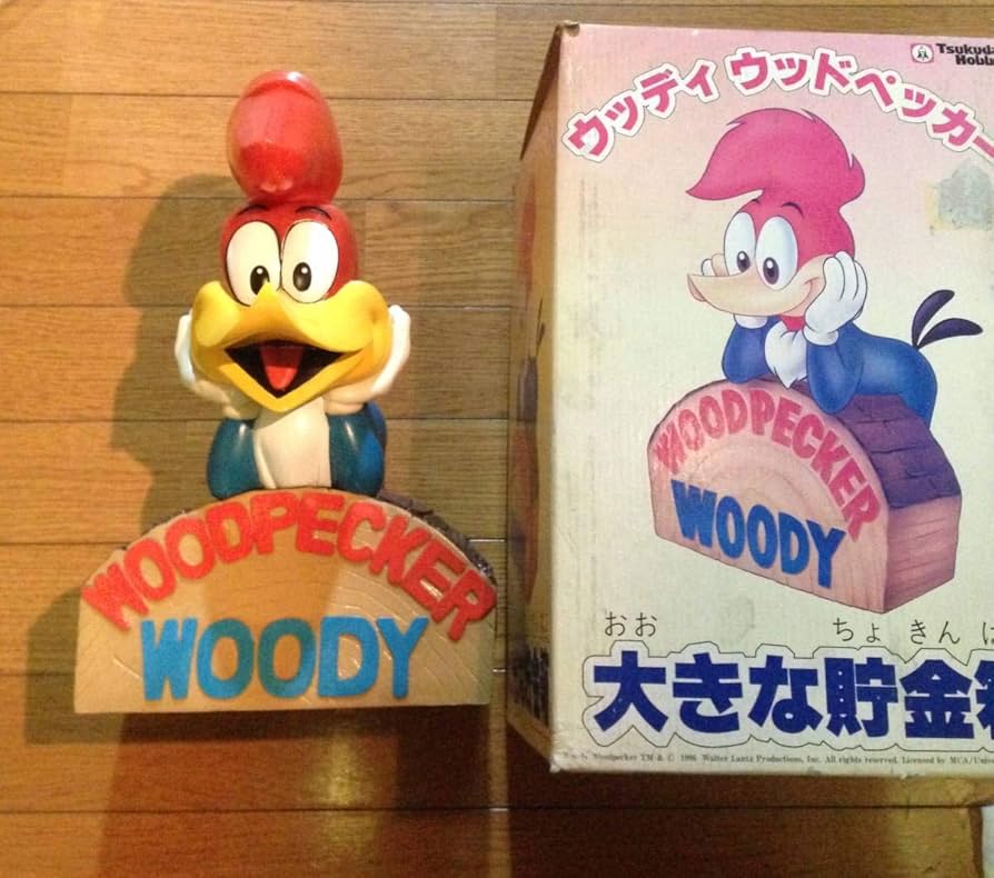 Amazon.co.jp: ウッディ ウッドペッカー ソフビ フィギュア 人形 貯金