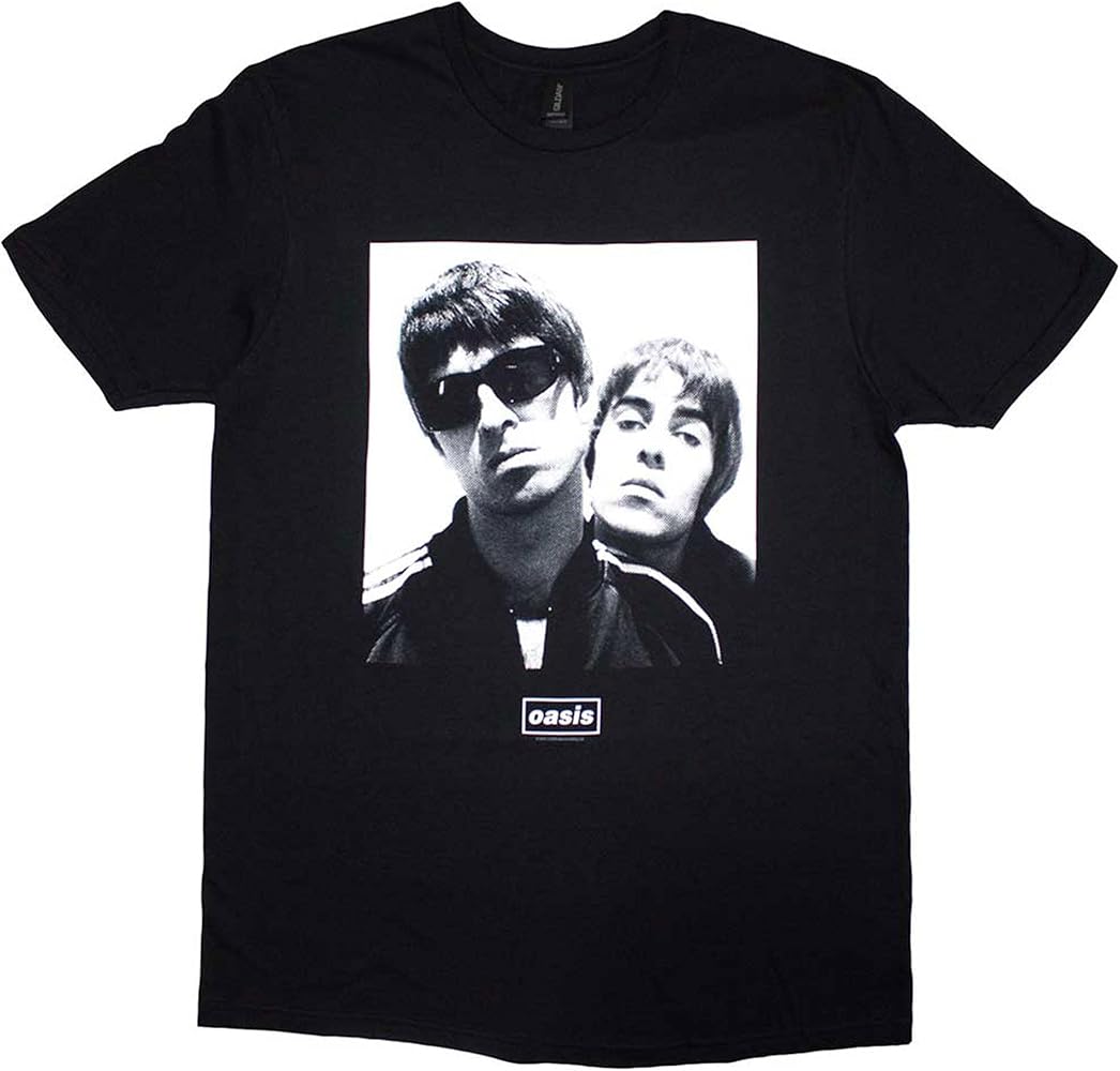 Amazon.com: Men's Oasis Noel & Liam Square Photo T-Shirt Small