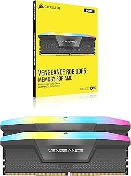 CORSAIR Vengeance RGB DDR5 RAM 32GB (2x16GB) 6400MHz CL36-48-48