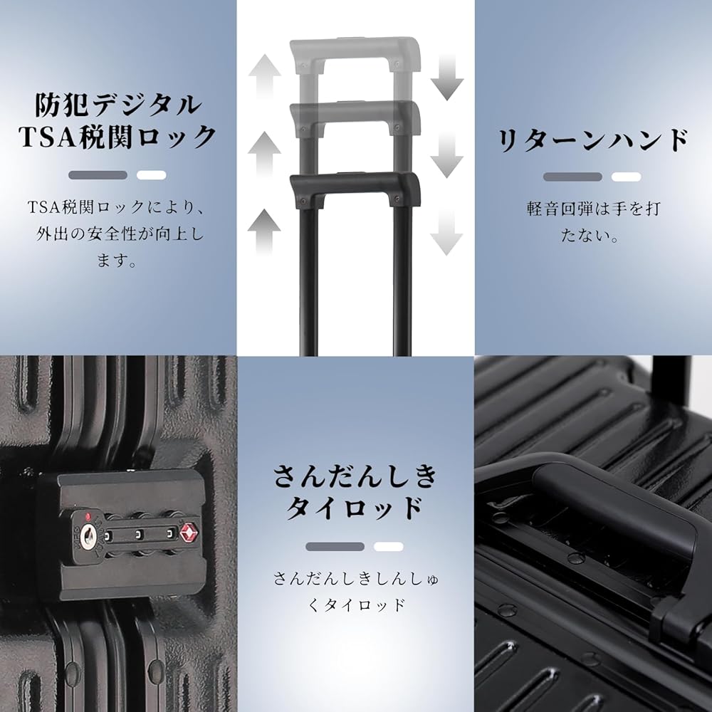 Amazon.co.jp: [GGQAAA] 大容量 荷物 トロリースーツケース 女性 回転