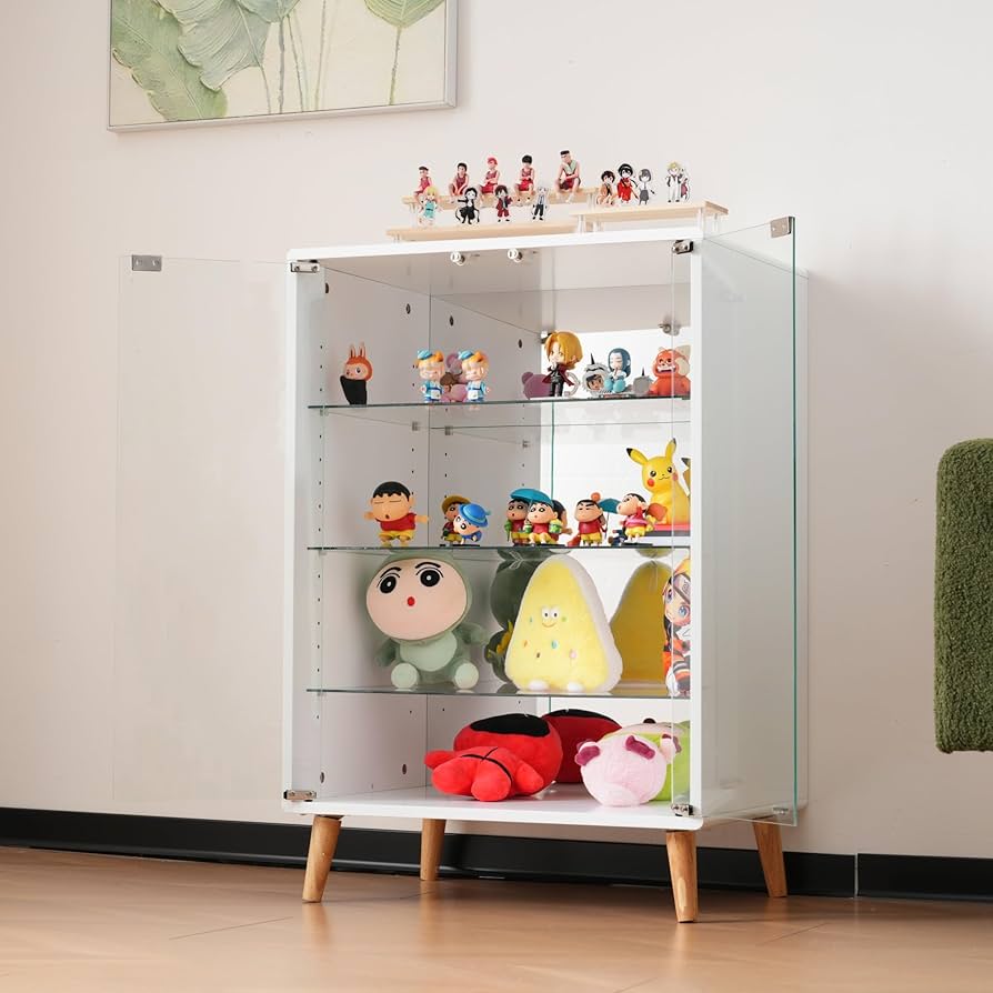 Amazon.co.jp: コレクションケース フィギュアケース 4段 高さ調節可能