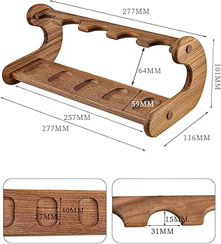 Amazon.co.jp: 木製タバコパイプスタンド 喫煙パイプラック タバコ