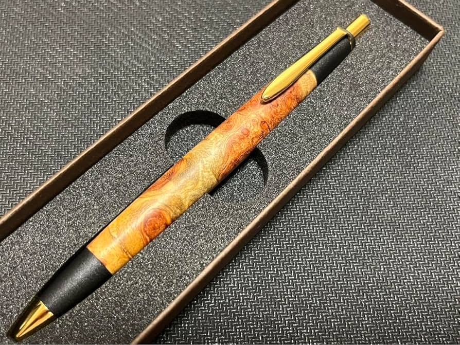 Amazon.co.jp: ボナン 花梨瘤 シャーペン 真鍮金具 0.5mm : 文房具