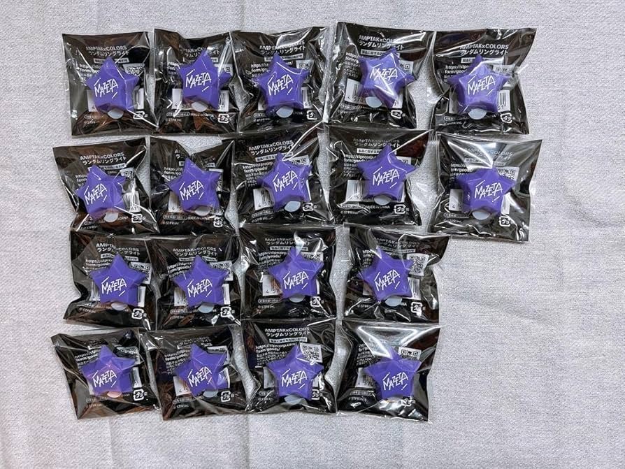 AMPTAK×COLORS まぜ太 リングライト4個＋カード付き 17点 ゲーム