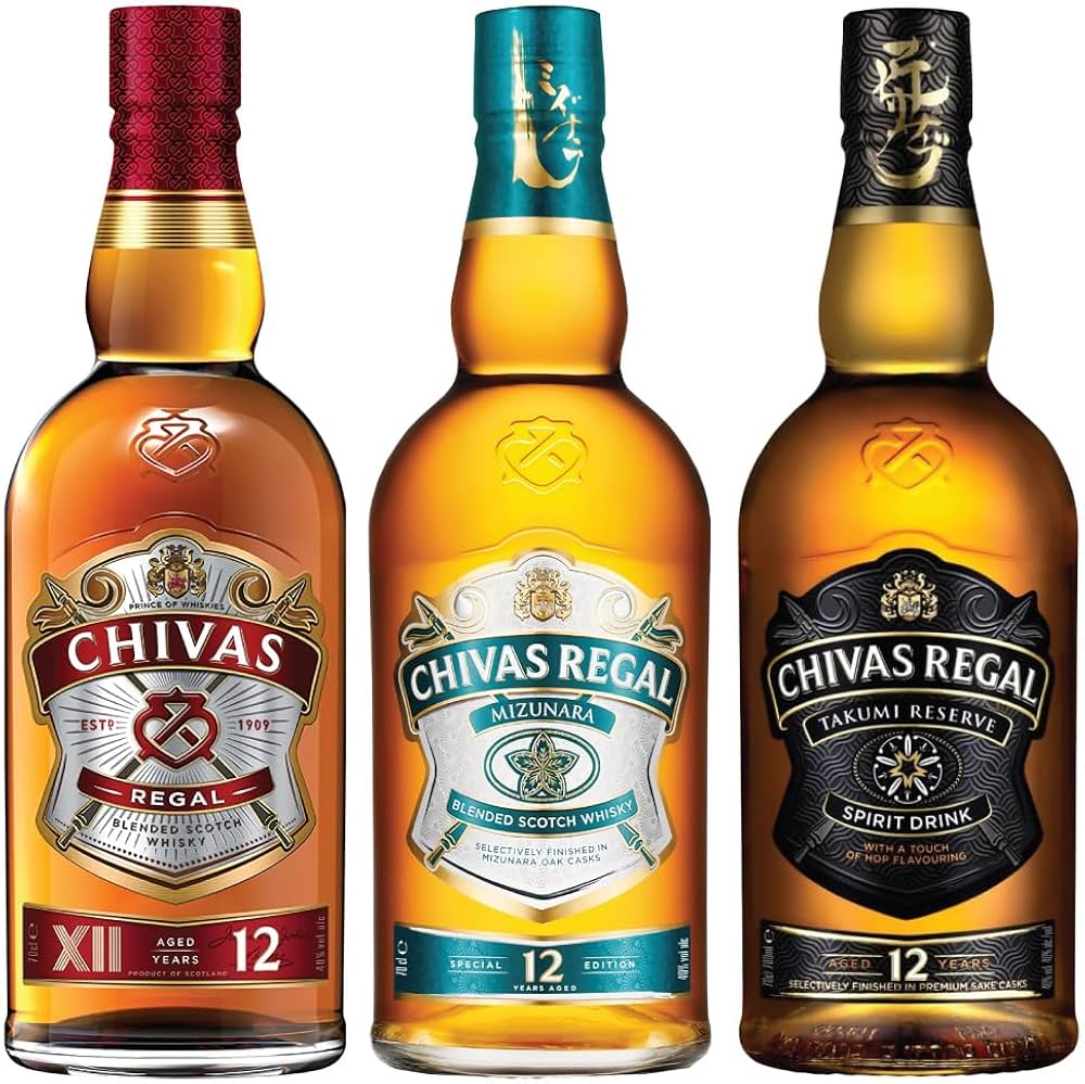 Amazon.co.jp: シーバスリーガル 12年 飲み比べ3種セット オリジナル +