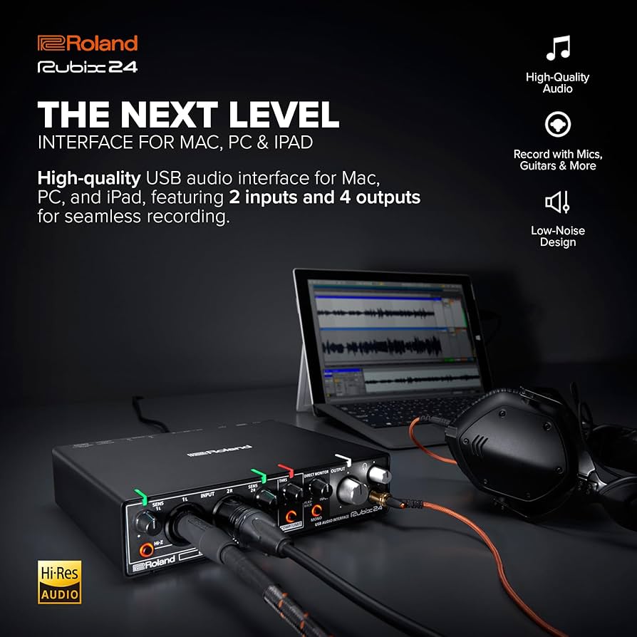 Amazon.com: Roland Rubix24 2-In/4-Out USB Audio Interface | High
