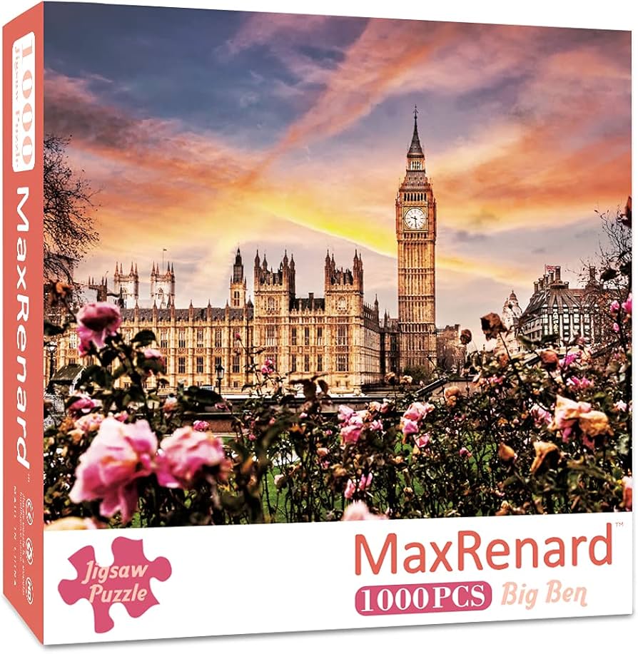Amazon.com: MaxRenard Big Ben Jigsaw Puzzle 1000 Pieces for Adults