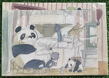 Amazon.co.jp: パンダコパンダ 2枚セットA 宮崎駿 スケッチ 切抜き