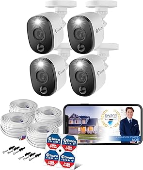 Swann スワン防犯カメラ 4チャンネルDVRシステム 1TB カメラ4台 Amazon