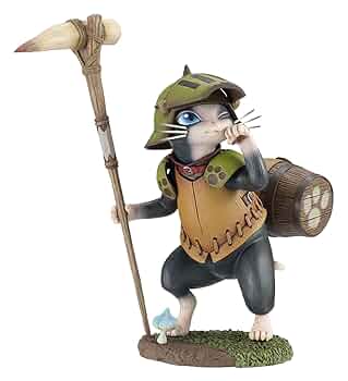 動く！ アイルー フィギュア 2種類セット モンスターハンター 動く