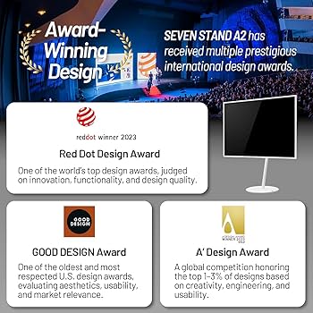 Amazon.com: WALL Seven Stand A2 Large Type | Minimalist Rolling TV