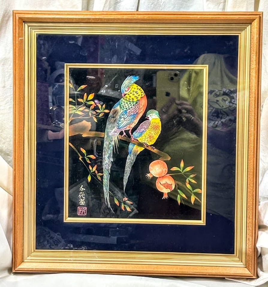 中国珍珠貝画 貝細工芸術品 中国美術 【公式通販】