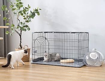 Amazon.co.jp: TY N&S キャットランドケージ 猫ケージ 大型