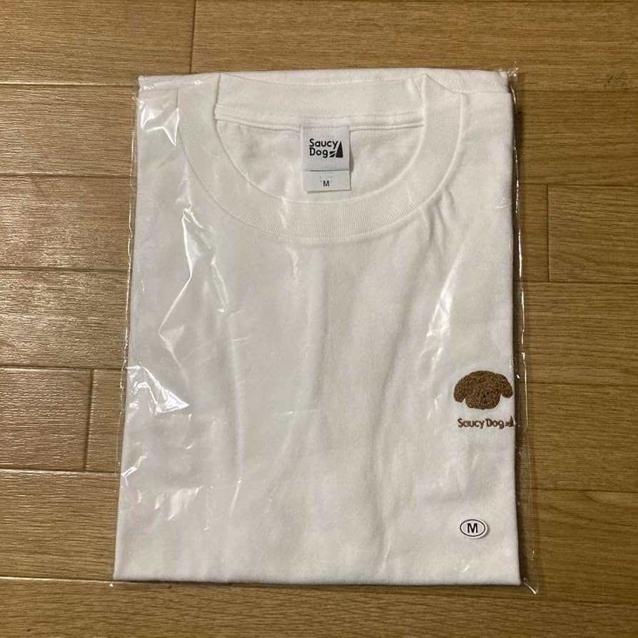 Amazon.co.jp: Saucy Dog グッズ サウシードッグ ミニ わんこ 刺繍 T