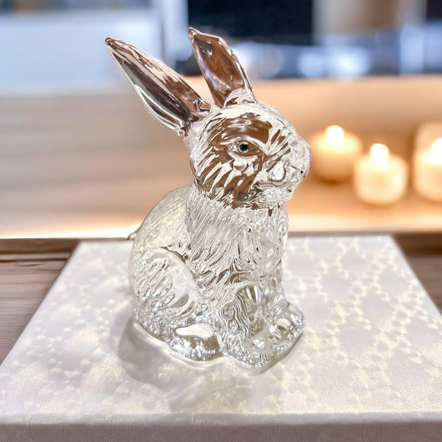 Daum ドームウサギPETIT LAPINクリスタル置物フランス製