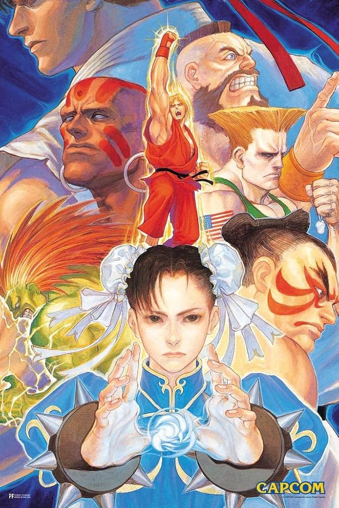SUPER Street Fighter II ストリートファイター2 ポスター Amazon.com
