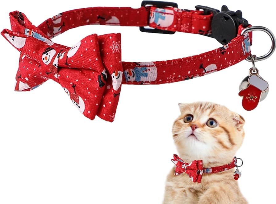 クリスマス(赤⑤)わんちゃん猫ちゃん用首輪