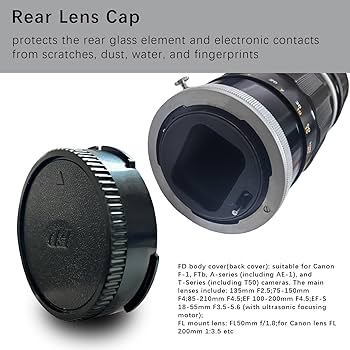 Amazon | FDカメラボディとリアレンズキャップ、AE-1P F-1 AV-1 A-1 AE