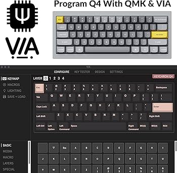 Amazon | Keychron Q4 有線 カスタム メカニカル キーボード QMK/VIA