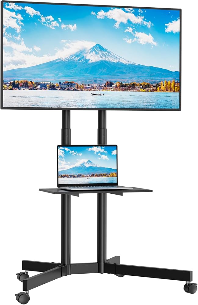 Amazon | 1homefurnit 移動式 壁寄せテレビスタンド 32-75インチ対応