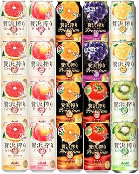 Amazon.co.jp: 贅沢搾り 7種 飲み比べ 20本セット アサヒ チューハイ