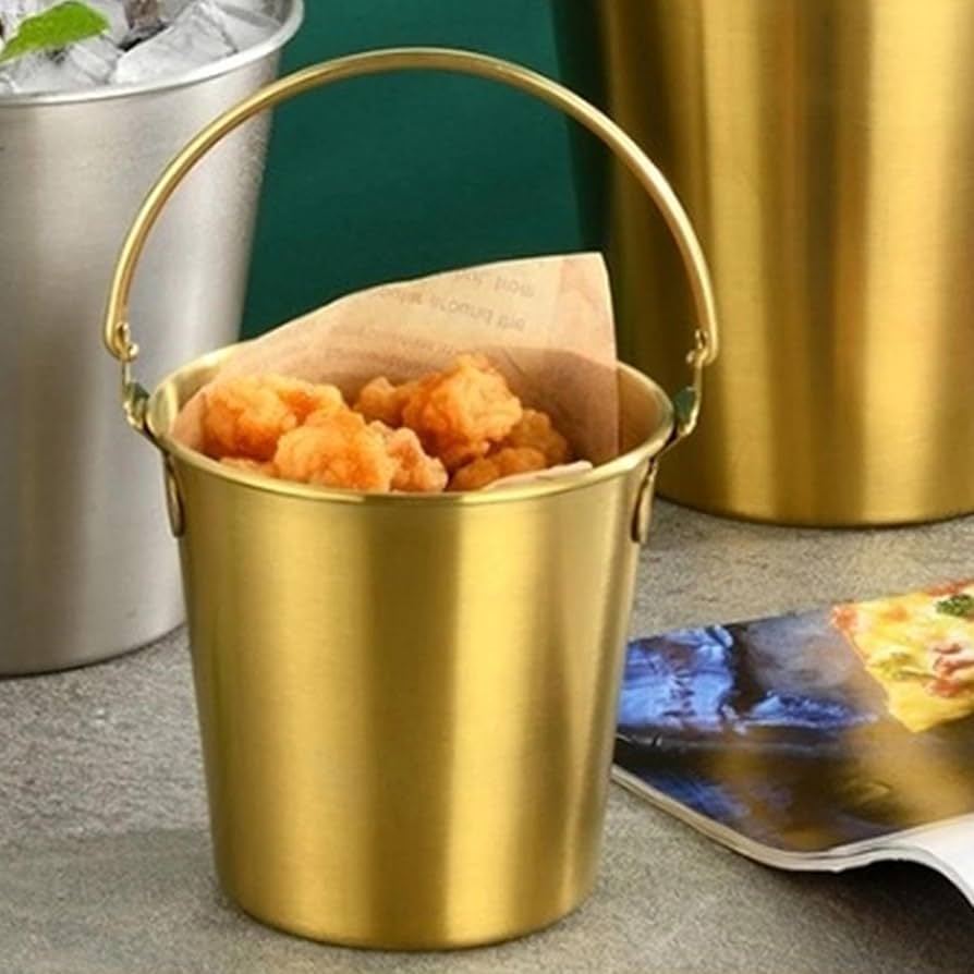 Amazon｜Milageto 金属製のアイスバケツ、ステンレス製の