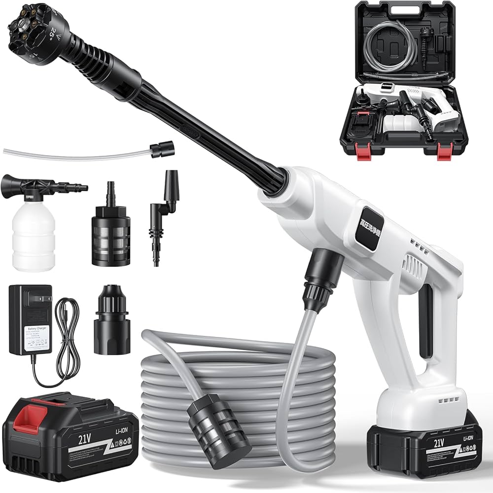 Amazon | 高圧洗浄機 コードレス 充電式【2025新登場強化版