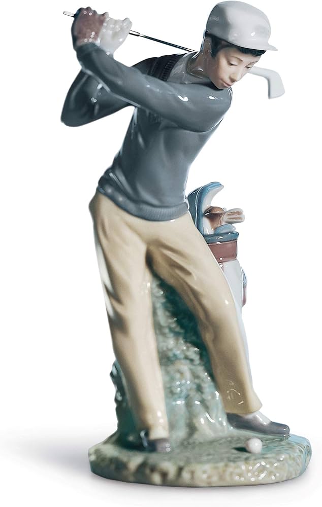 LLADRO 04824 ゴルファー Amazon.com: LLADRÓ Golfer Man Figurine