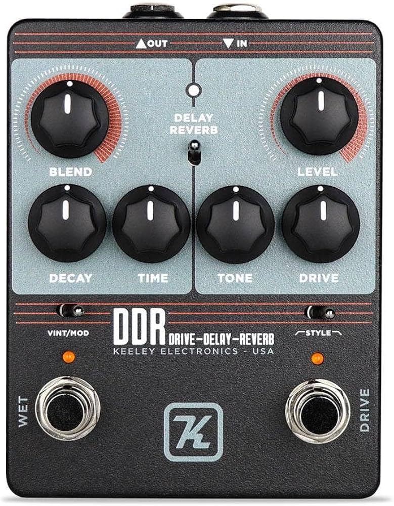 Amazon.com: Keeley DDR Drive Delay and Reverb Pedal, Black (KDDR