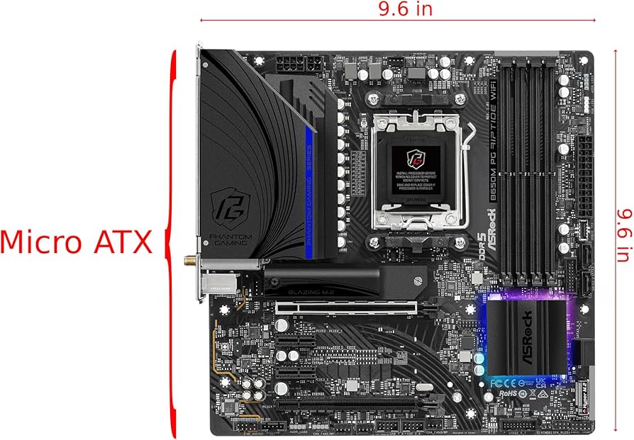 Amazon.com: ASRock B650M PG Riptide WiFi AMD Socket AM5 Ryzen 7000