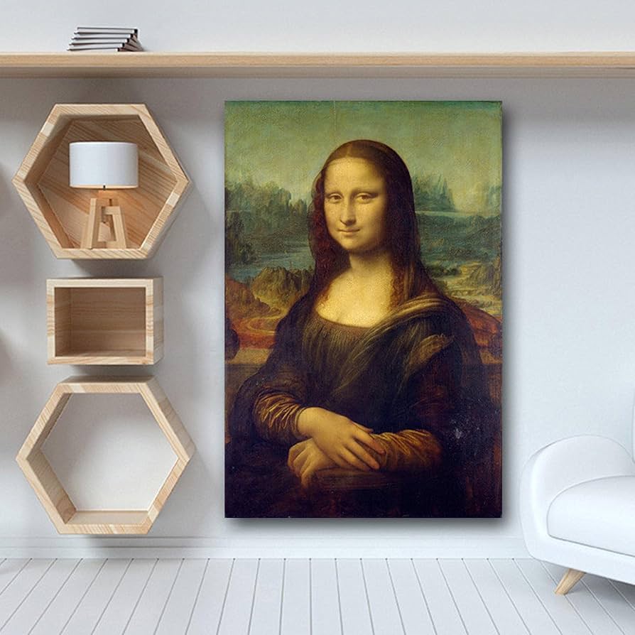 Amazon.co.jp: レオナルド・ダ・ヴィンチによるモナリザ複製キャンバス