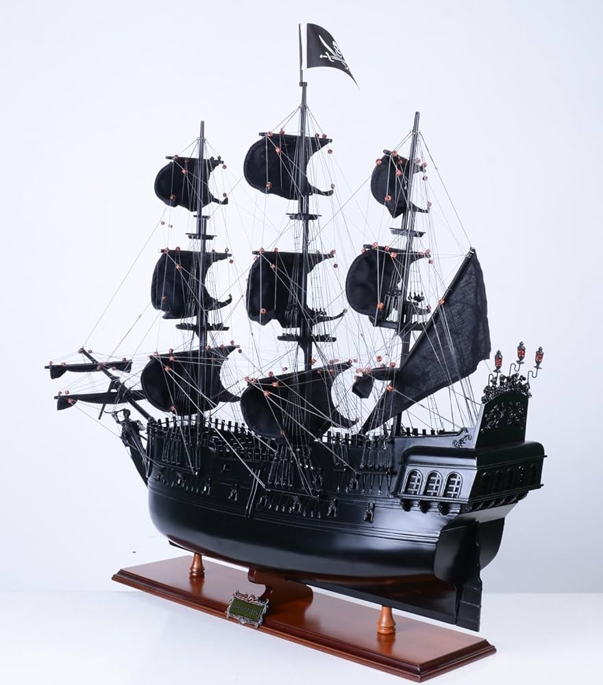 Amazon.co.jp: 帆船模型 完成品 木製 カリビアンパイレーツ ブラック
