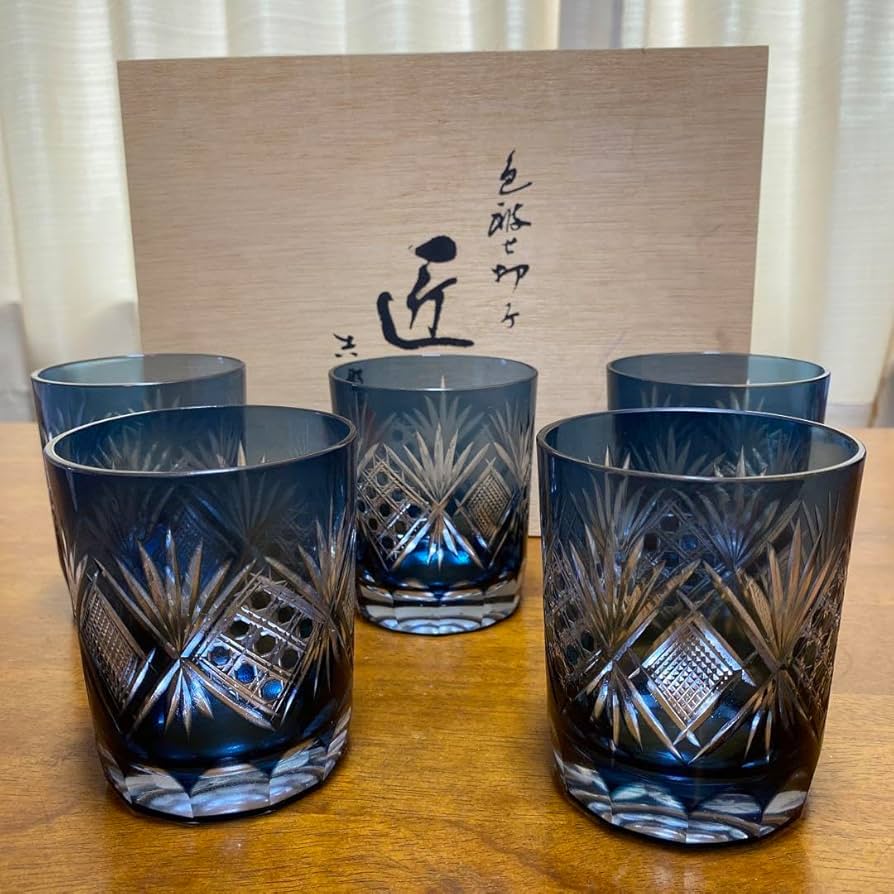超希少品☆色被切子 グラスセット 最高級カット（切子 江戸切子 薩摩
