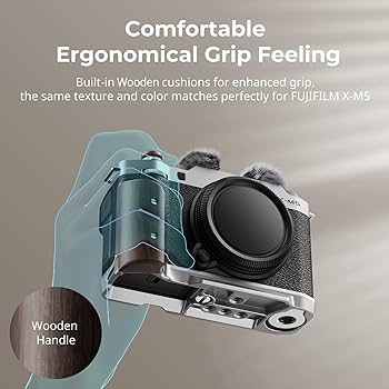 Amazon.com : SMALLRIG X-M5 Wooden Handgrip L-Shape Grip for